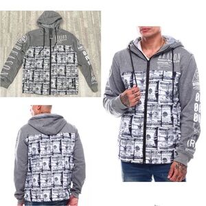 NWT Reason Clothing The Bands Hybrid Hoodie Size Medium